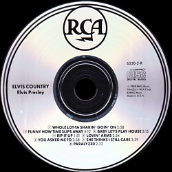 Elvis Country - USA 1992 - BMG 6330-2-R - Elvis Presley CD
