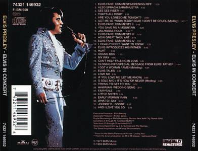 Elvis In Concert - BMG 74321 146932 - Germany 1992