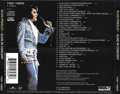 Elvis In Concert - Brazil 2000 - BMG 74321 146932 - Elvis Presley CD