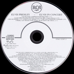 Elvis In Concert -  USA 2018 - Sony 07863525872 - Elvis Presley CD