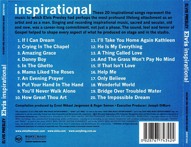 Elvis inspirational - Sony-BMG 82876 77434 2 - Australia 2006 - Elvis Presley CD