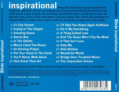 Elvis inspirational - South Africa 2006 - Sony/BMG CDRCA7151