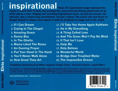 Elvis inspirational - BMG 82876 77434 2 - EU 2006