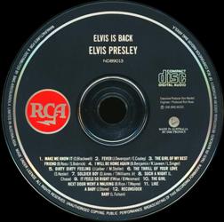 Elvis Is Back! - Australia 1992 - BMG ND 89013