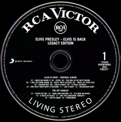 Disc 1 - Elvis Is Back! (Legacy Edition) - Canada 2011 - Sony 88697853002