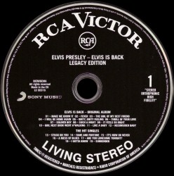 Disc 1 - Elvis Is Back! (Legacy Edition) - EU 2011 - Sony 88697 85300 2