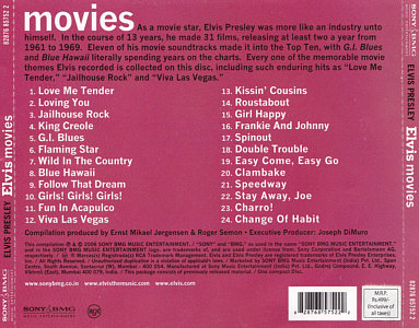 Elvis movies - India 2006 - Sony/BMG 82876 85752 2 - Elvis Presley CD