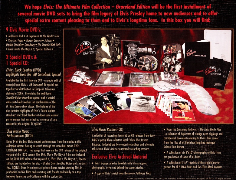 Elvis: The Ultimate Film Collection - Graceland Edition - USA 2006