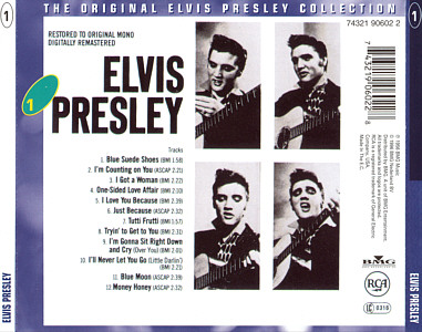 ELVIS PRESLEY  The Original Elvis Presley Collection Vol. 1 - EU 1999 - BMG 74321 90602 2 - Elvis Presley CD