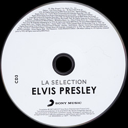 Elvis Presley la Selection - France 2019 - Sony Music 19075966752 - Elvis Presley CD