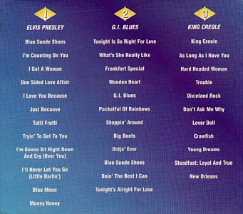 Elvis Presley (Elvis Presley - G.I. Blues - King Creole) - France 1996 - BMG ND 74375 - Elvis Presley CD