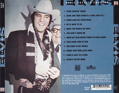 Elvis Presley Country - Special Edition (Time-Life Music) - USA 2000 - BMG R143-28 TCD870
