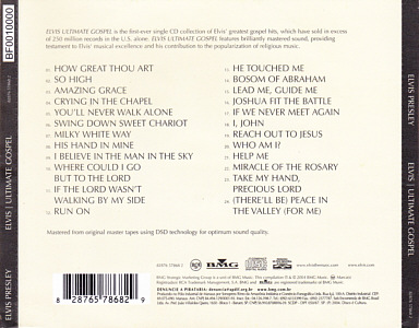 Elvis | Ultimate Gospel - Brazil 2005 - Sony BMG 82876 60394 2 (BF) - Elvis Presley CD