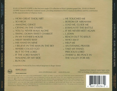 Elvis | Ultimate Gospel - EU 2007 - Sony/BMG 88697052362