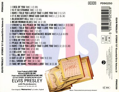 Stereo '57 (Essential Elvis, Vol. 2) - Germany 1991 - BMG PD90250 - Elvis Presley CD