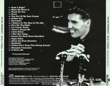 Such A Night (Essential Elvis, Vol. 6) - Japan 2000 - BMG BVCM-31042