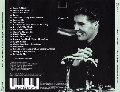 Such A Night (Essential Elvis, Vol. 6) - USA 2000 - BMG 07863 67840-2