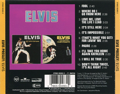 Elvis (Fool) - Germany 1999 - BMG 07863 50283 2 - Elvis Presley CD