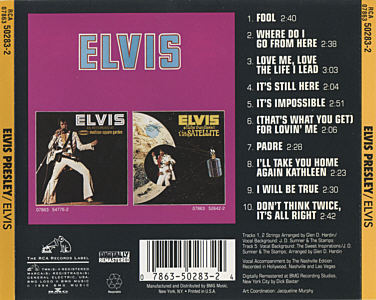 Elvis (Fool) - USA 1994 - BMG 07863 502832