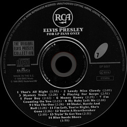 For LP Fans Only - EU 1999 - BMG 74321 90608 2 - The Original Elvis Presley Collection - Elvis Presley CD