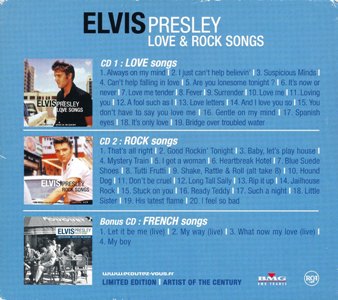 Love & Rock Songs - BMG France 1999 - Elvis Presley CD