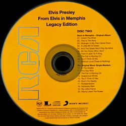 From Elvis In Memphis - 40th Anniversary Legacy Edition - Brazil 2011 - Elvis Presley CD