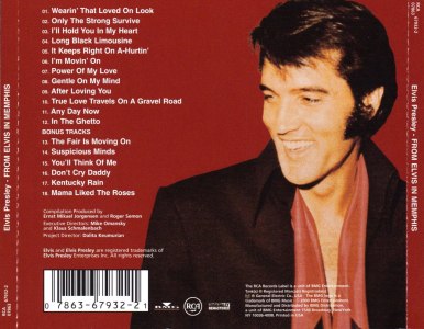 From Elvis In Memphis (remastered and bonus) - USA 2000 - Elvis Presley CD