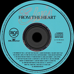 From The Heart - Australia 1992 - BMG PD 90642 - Elvis Presley CD