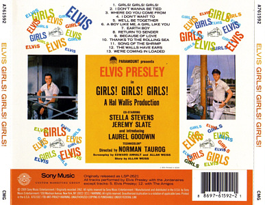 Girls! Girls! Girls - Sony A761592 - USA 2010 - Elvis Presley CD