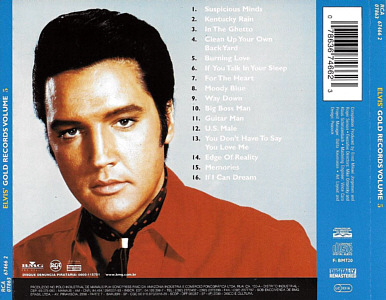 Elvis' Gold Records Volume 5 (remastered + bonus) - Brazil 2000 - BMG 07863 67466 2 - Elvis Presley CD