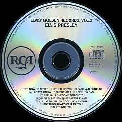Elvis' Golden Records, Vol. 3 - Japan 1991 - BMG BVCP-2022