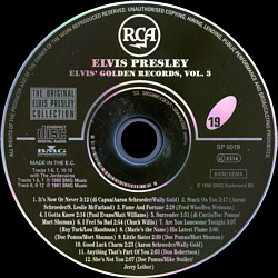 Elvis' Golden Records Vol. 3 -  The Original Elvis Presley Collection Vol. 19 - EU 1999 - BMG 74321 906220 2 - Elvis Presley CD