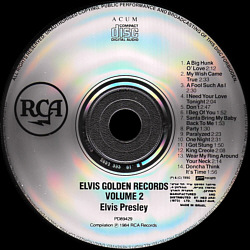 Elvis' Gold Records, Vol. 2 - Israel 1990 - BMG PD 89429 - Elvis Presley CD