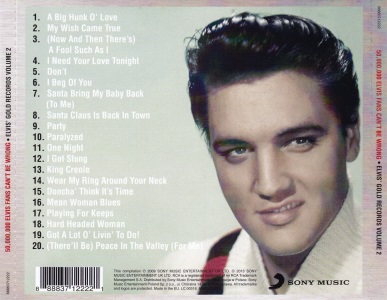 Elvis' Gold Records, Volume 2 - Platinum Collection - UK 2013 - Sony Music 88883712222