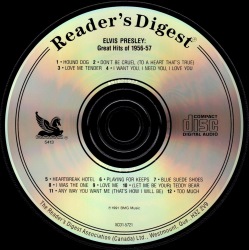 Great Hits Of 1956 - 57 (Reader's Digest) - Canada 1996 - Reader’s Digest XCD1-5721