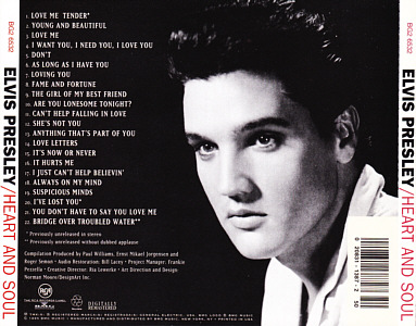 Heart & Soul - USA 1995-  BMG Columbia (CRC) BG266532 - Elvis Presley CD