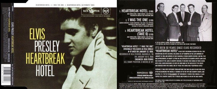 Heartbreak Hotel (3 tracks) - Australia 2006 - Sony/BMG 82876780022