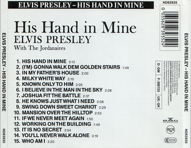 His Hand in Mine [1] - Germany 1990 - BMG ND 83935