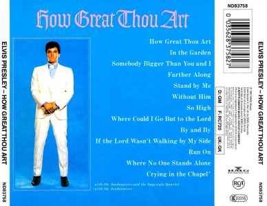 How Great Thou Art - Australia 1992 - BMG ND83758 - Elvis Presley CD