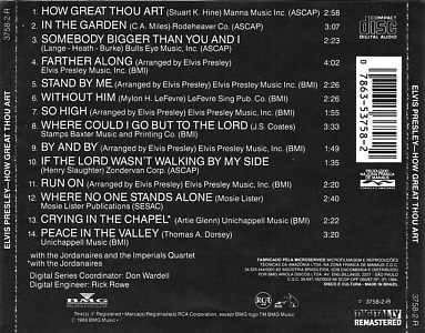 How Great Thou Art - Brazil 1994 - BMG 3758-2-R - Elvis Presley CD