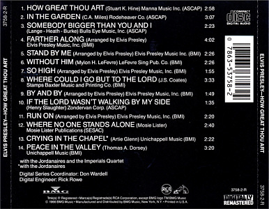How Great Thou Art - USA 1998 - BMG 3758-2-R