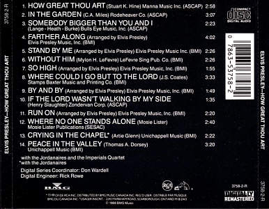 How Great Thou Art - Canada 1994 - BMG 3758-2-R