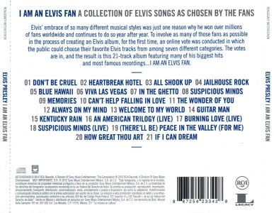 I Am An Elvis Fan - Mexico 2012 - Sony Music 887254233428