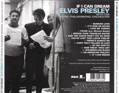 If I Can Dream - Elvis Presley with the Royal Philharmonic Orchestra - Korea 2015 - Sony Music 88875084952 - Elvis Presley CD