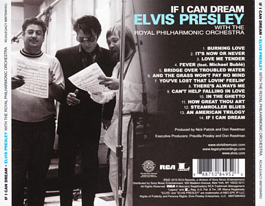 If I Can Dream - Elvis Presley with the Royal Philharmonic Orchestra - USA 2015 - Sony Music 88875084952 - Elvis Presley CD