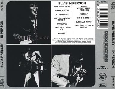 Elvis In Person At The International Hotel, Las Vegas, Nevada - Australia 1993 - BMG ND 83892