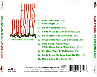 It's Chrismas Time - USA 1999 - BMG 75517449312  - Elvis Presley CD