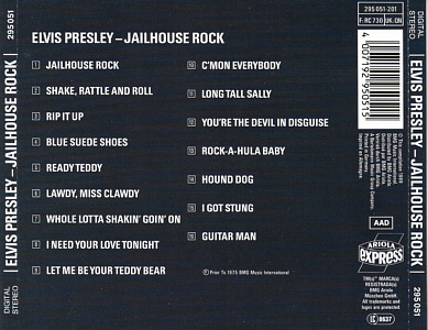 Jailhouse Rock (Ariola Express) - Germany 1994 - BMG 295 051 - Elvis Presley CD