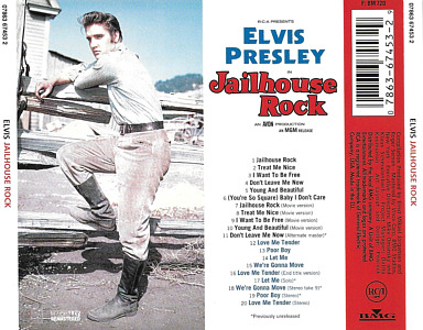 Jailhouse Rock / Love Me Tender - EU 2014 - Sony Music 07863 67453 2 - Elvis Presley CD