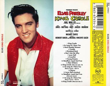 King Creole (remastered and bonus) - Australia 1997 - BMG 07863 67454 2 - Elvis Presley CD